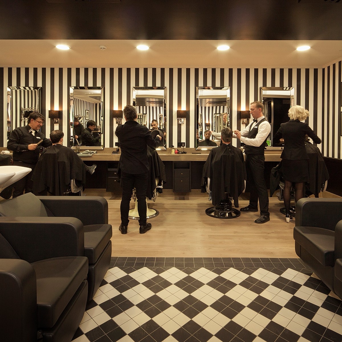 Professionals working in a salon environment
